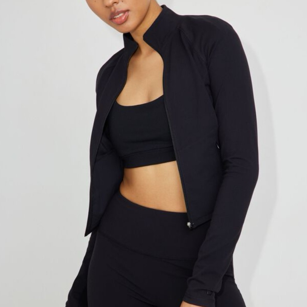 Women's Black Zip Jacket